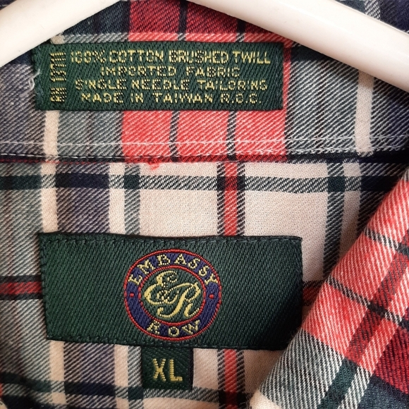 EMBASSY ROW COTTON PLAID SHIRT - Picture 11 of 12